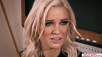 Busty blonde teacher assfucked by her horny department head